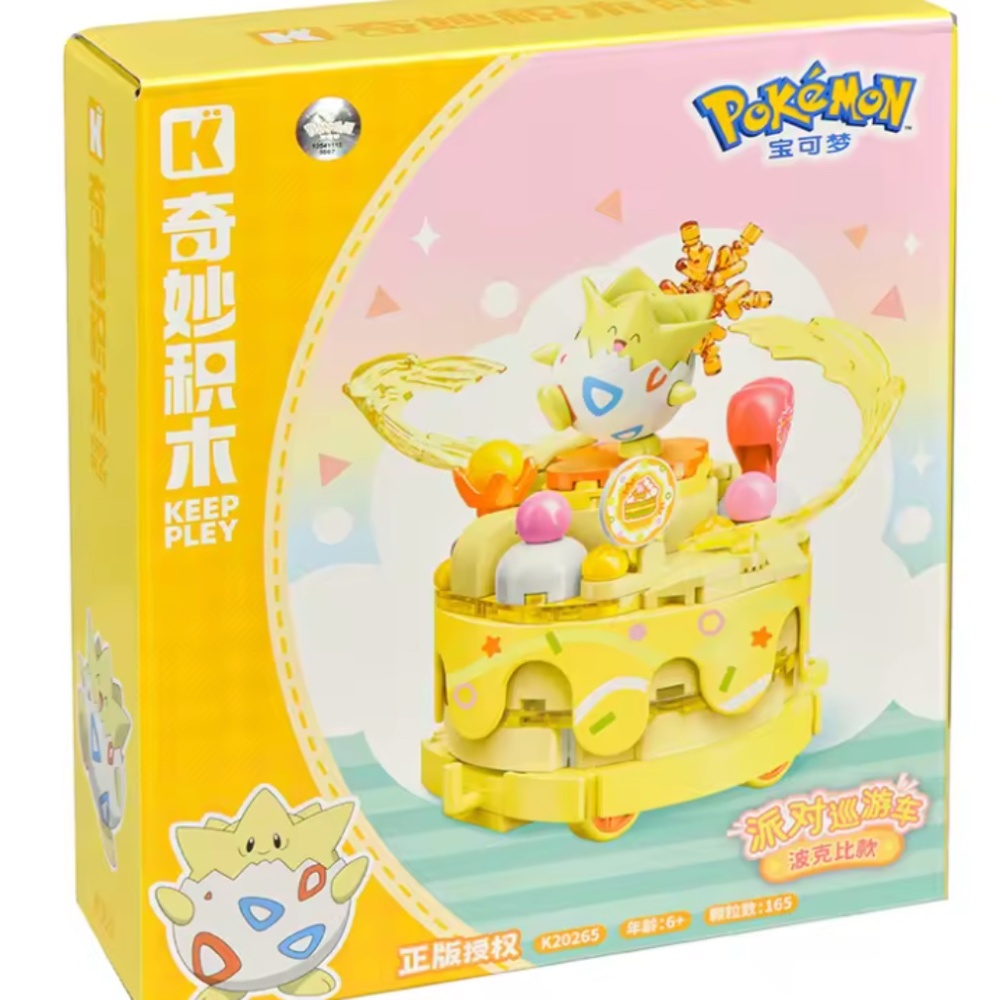Original Pokemon DIY Assembled Building Blocks Toys - Togepi Anime Figure Train